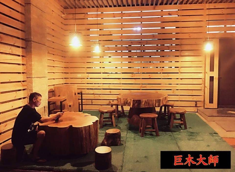 美國檜木 原木茶几
