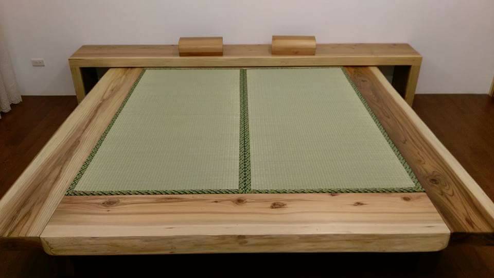 日本柳杉原木床組