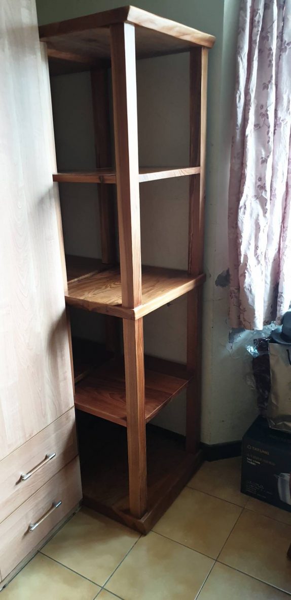 日本柳杉造型實木層架