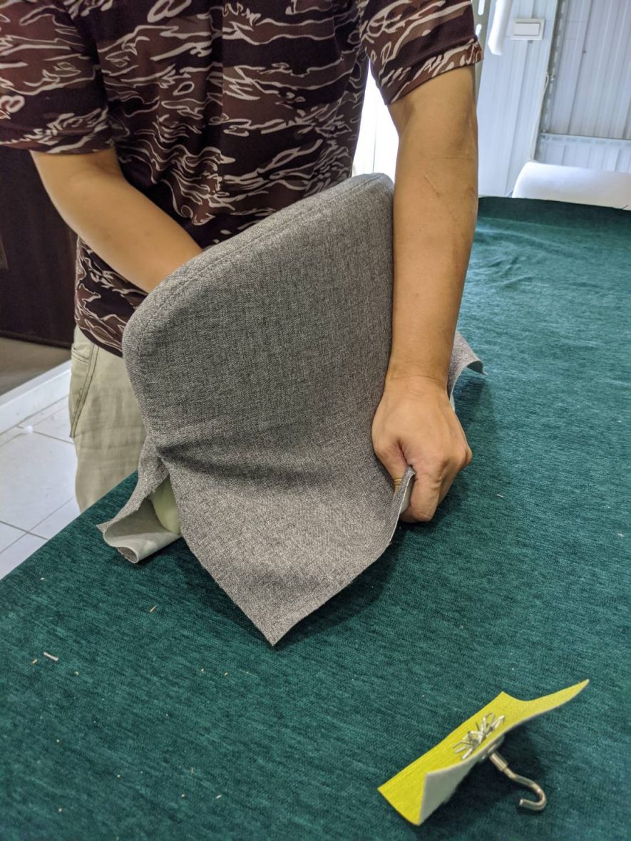 椅墊換布