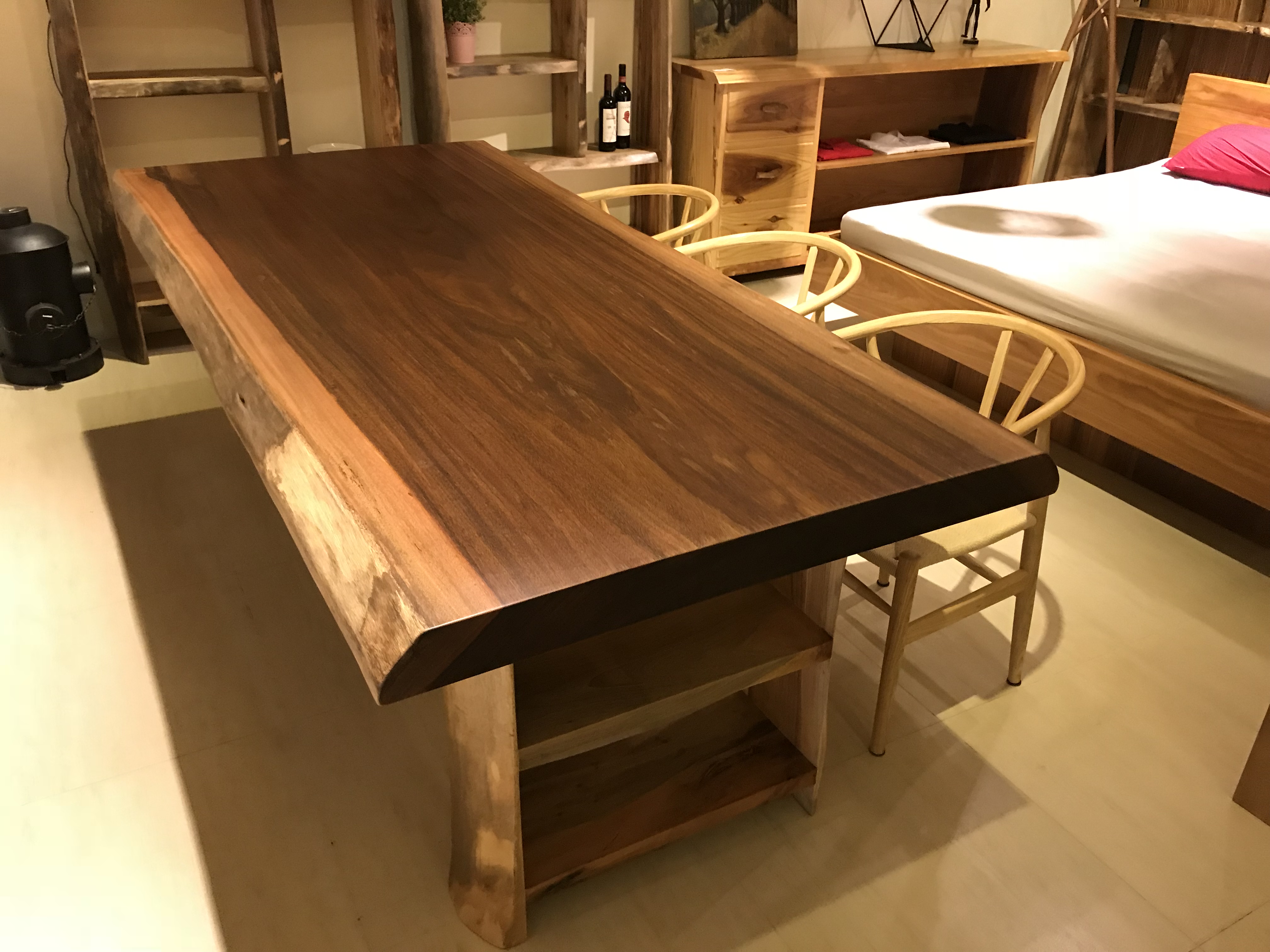 新竹 原木桌板 非洲紫檀