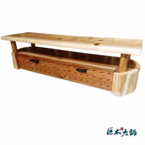 原木電視櫃柳杉